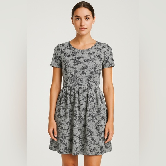 LULAROE Women’s Gray & Black Textured Fit & Flare Dress Size L - Picture 1 of 6